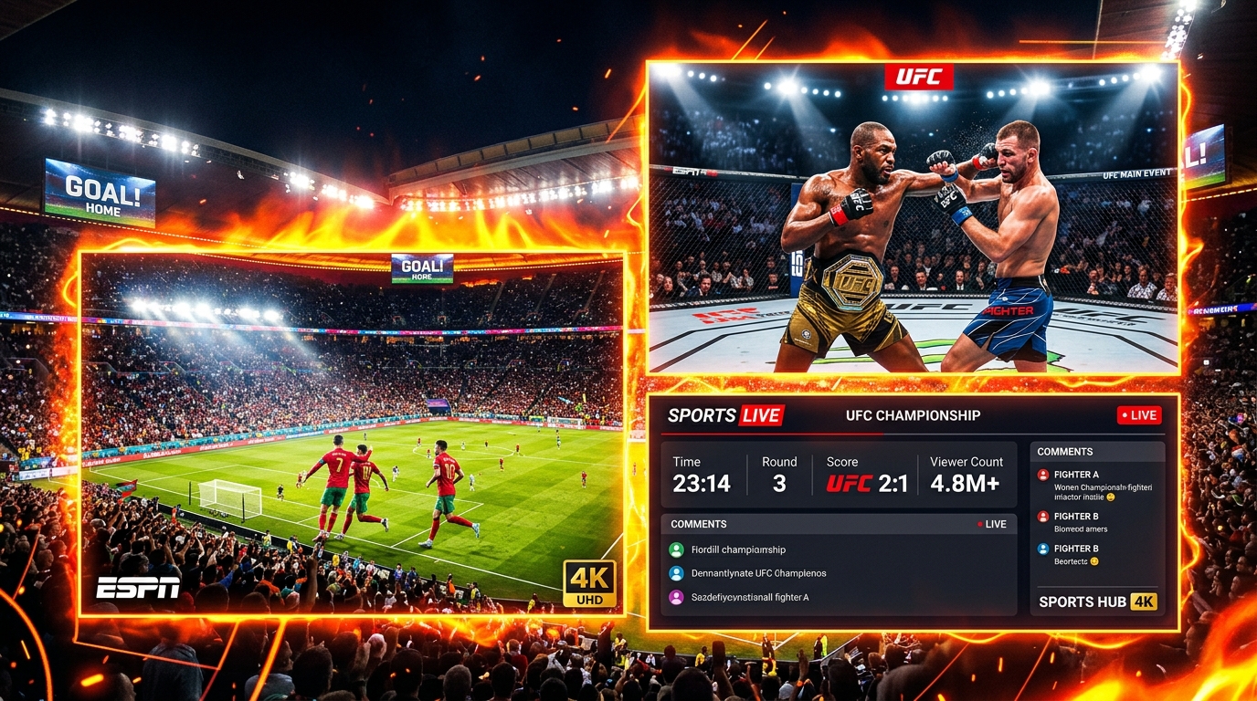 Transmissão de Esportes e Futebol ao Vivo